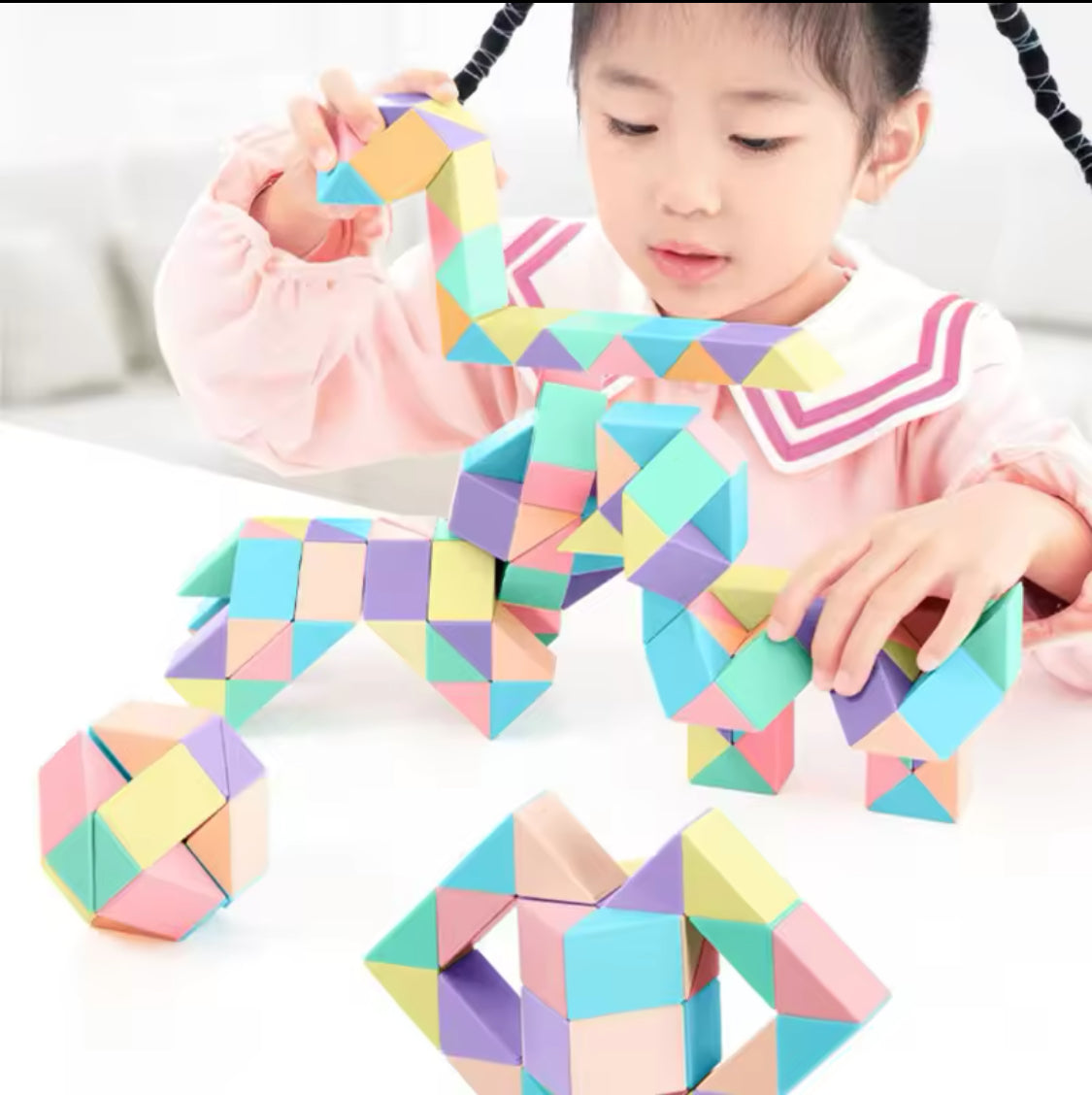 Creative Puzzle Fidget Toys, Magic Cube Puzzle, 3D Kids Puzzle, Folding Magic Puzzle, Colorful Magic Cube Puzzle Creative Puzzle Fidget Toys, Magic Cube Puzzle, 3D Kids Puzzle, Folding Magic Puzzle, Colorful Magic Cube Puzzle